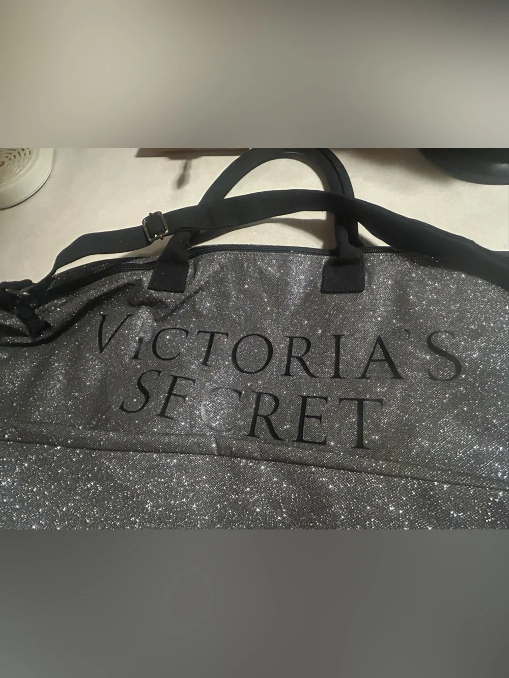 Tote - Victoria's Secret glitter traveling bag
